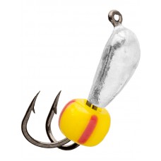 Мормышка Lumicom Коза-капля вольф. 3,2мм серебро 1/10