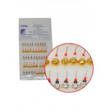 Мормышка Шар свинцовая золото серебро 8218-017N