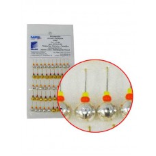 Мормышка Шар свинцовая золото серебро 8218-018N