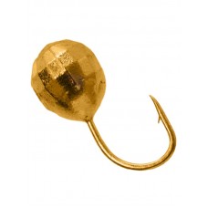 Мормышка вольф. Шар фигурный отв. d 3.0 Au 1/10