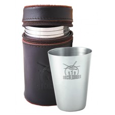 Набор стопок Expedition в кожаном чехле 6 шт