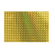 Наклейка Akara голографическая тип 2 8х12 см желтая