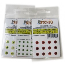 Наклейка Stonfo Holo lure eyes голографическая small