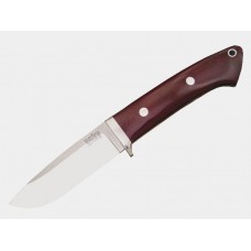 Нож Bark River Drop Point Hunter Maroon Linen фикс. клинок с