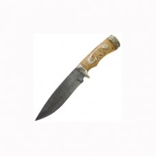 Нож ИП Семин Близнец дамасская сталь литье береста