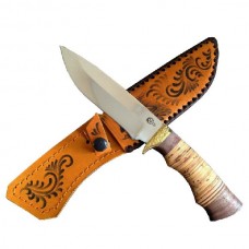 Нож ИП Семин Близнец сталь 65х13 литье береста