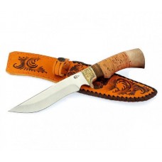 Нож ИП Семин Галеон сталь 65х13 литье береста