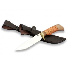Нож ИП Семин Лазутчик сталь 65х13 литье береста