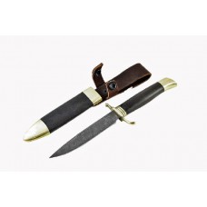 Нож ИП Семин НКВД дамасская сталь литье граб