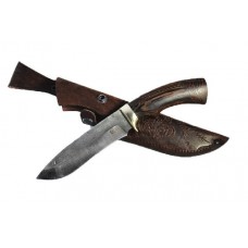 Нож ИП Семин Скиф кованая сталь 95x18 со следами ковки венге литье