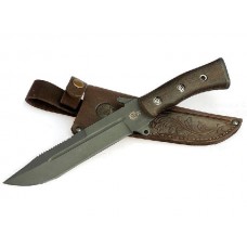 Нож ИП Семин Смерч сталь 65х13 дерево