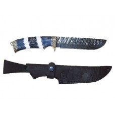 Нож ИП Семин Варяг дамасская сталь литье наборная рукоять береза