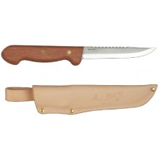 Нож Mora Fishing Classic 54 рыбака с зубчатым обухом дерево