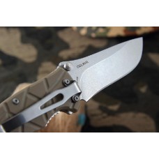 Нож Mr.Blade Oslava common stone washed складной tan