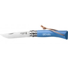 Нож Opinel 7 Trekking складной 8см нержавеющая сталь голубой