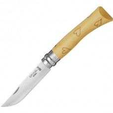 Нож Opinel 7VRI складной самшит 8см сердце