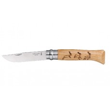 Нож Opinel Animalia 8 нержавеющая сталь олень
