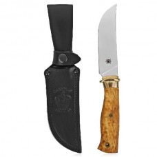 Нож Северная Корона Секач дамасская сталь карельская береза