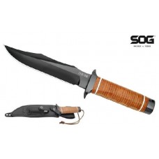 Нож Sog Super Bowie сталь AUS8 рукоять кожа