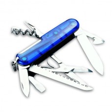 Нож Victorinox Huntsman 91мм полупрозрачный синий