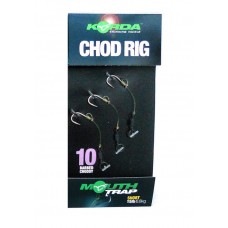 Оснастка Korda Chod rig short barbed X-10 волосяная