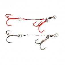 Оснастка Savage Gear Carbon49 Corkscrew Stinger двойник №1 16кг 2шт