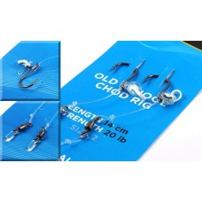 Оснастка волосяная Nautilus Old school chod rig 14см 20Ib №4