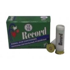 Патрон 12х70 КХЗ Record сигнальный белый