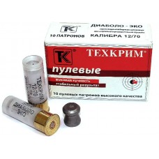 Патрон 12х70 Техкрим пуля Диаболо-ЭКО