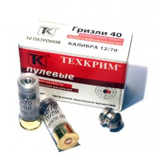 Патрон 12х70 Техкрим пуля Гризли 40г
