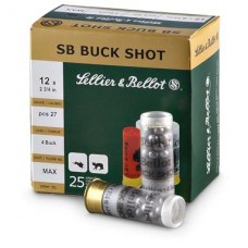 Патрон 12x70 Sellier&Bellot Buck Shot картечь 8,4мм