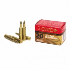 Патрон 223Rem БПЗ FMJ 3,56г латунь Gold