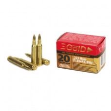 Патрон 223Rem БПЗ FMJ 4г латунь Gold