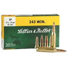 Патрон 243Win Sellier&Bellot 6,5г SP 1/20/500