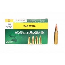 Патрон 243Win Sellier&Bellot FMJ Hornady 5.2гр 1/20