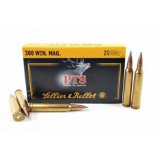 Патрон 300WM Sellier&Bellot 11,7 PTS Hornady 1/20