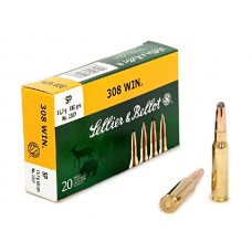Патрон 308Win Sellier&Bellot 11,7 SP 1/20