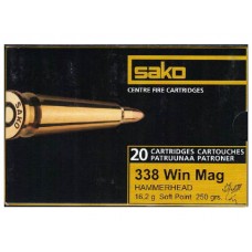 Патрон 338WM Sako 16,2 Hammerhead SP