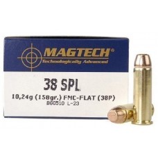 Патрон 38Spl Magtech 10,2 СBС FMJ-Flat
