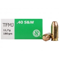 Патрон 40S&W Sellier&Bellot TFMJ 11,7г 1/50