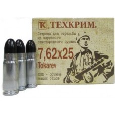 Патрон 7,62х25 Техкрим Tokarev LRNPC 1/20