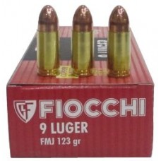 Патрон 9х19Luger Fiocchi FMJ 8г