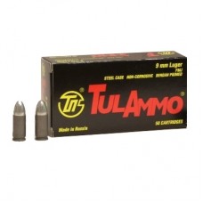 Патрон 9х19Luger ТПЗ FMJ гильза цинк 7,45г 1/50