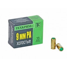 Патрон 9мм Р.А. Техкрим холостой пистолетный