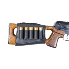 Патронташ на приклад Хольстер Кожа черный