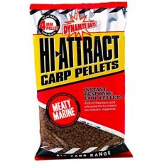 Пелетс Dynamite Baits Hi-Attract pellets meaty marine 4мм 900гр
