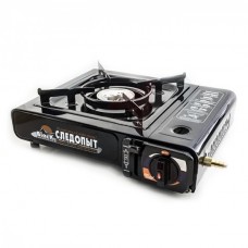 Плита Следопыт газовая black с переходником