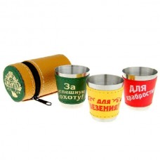Подарочный набор Хольстер На удачу 3 стакана