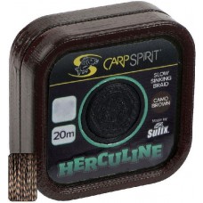 Поводковый материал Carp Spirit herculine braid 20м 15lb 6,8кг коричневый