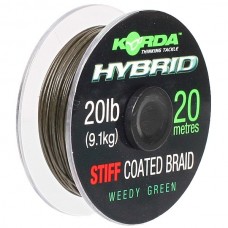 Поводковый материал Korda Hybrid stiff gravel brown 20м 20lb